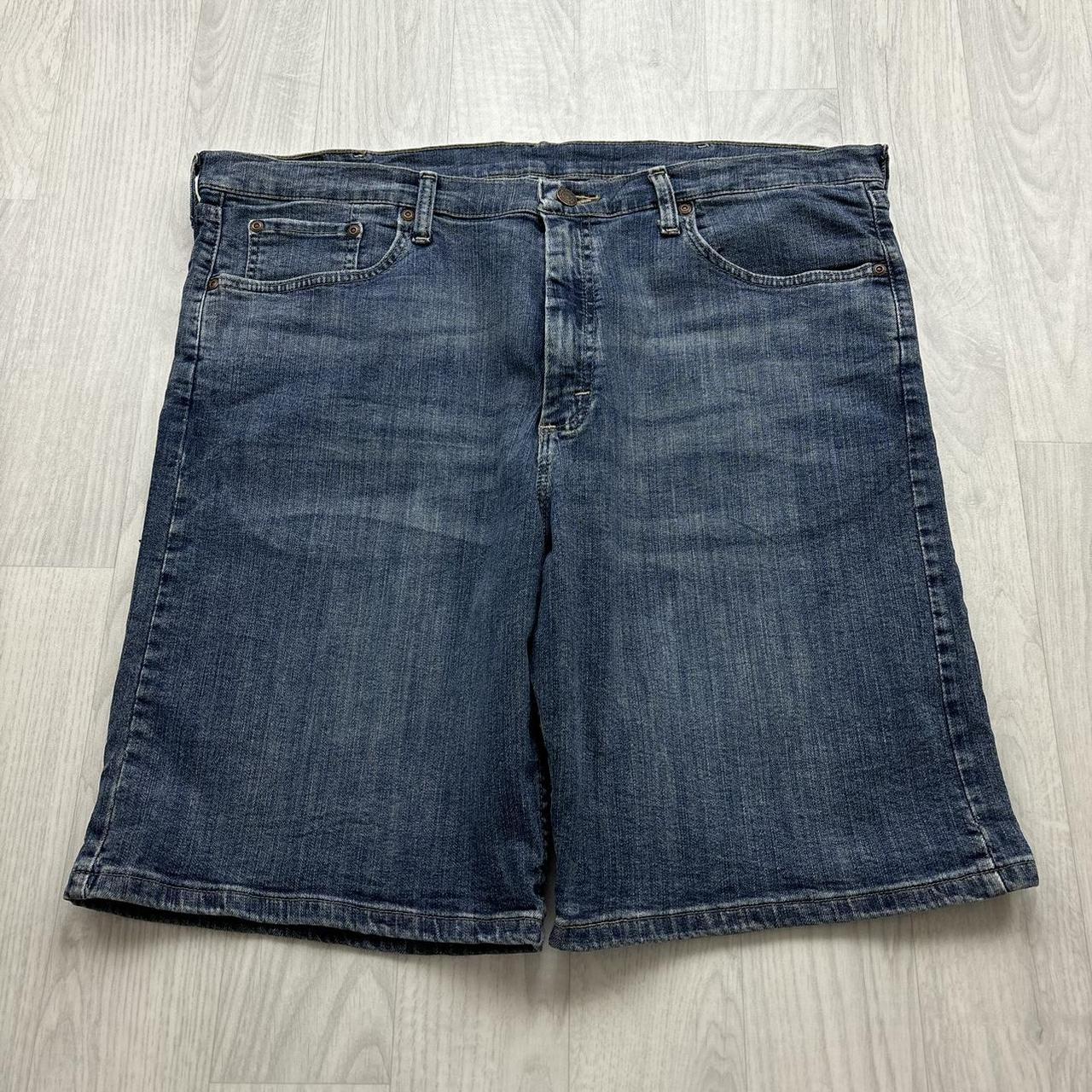 VINTAGE 00s WRANGLER BAGGY LOOSE JORTS NAVY