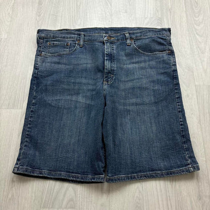 VINTAGE 00s WRANGLER BAGGY LOOSE JORTS NAVY