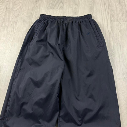 VINTAGE Y2K CHAMPION BAGGY SHELL TRACKSUIT BOTTOMS NAVY