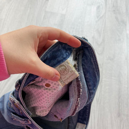 VINTAGE Y2K DIESEL KYCUT LOW RISE EMBROIDERED BOOTCUT JEANS BLUE