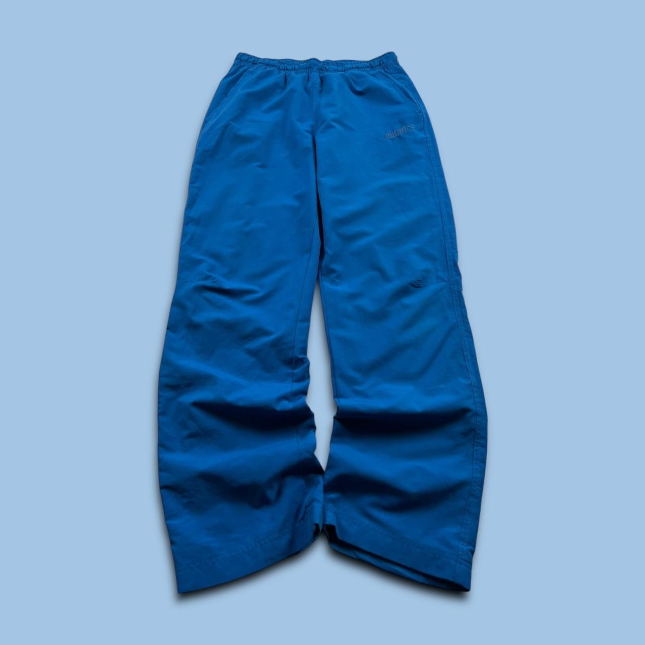 VINTAGE Y2K PUMA BAGGY TRACKSUIT BOTTOMS BLUE