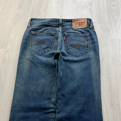VINTAGE Y2K LEVIS LOW RISE BOOTCUT FLARED JEANS BLUE