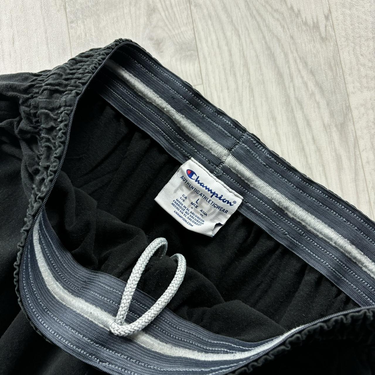 VINTAGE 00s CHAMPION BAGGY LIGHTWEIGHT SWEATPANTS BLACK