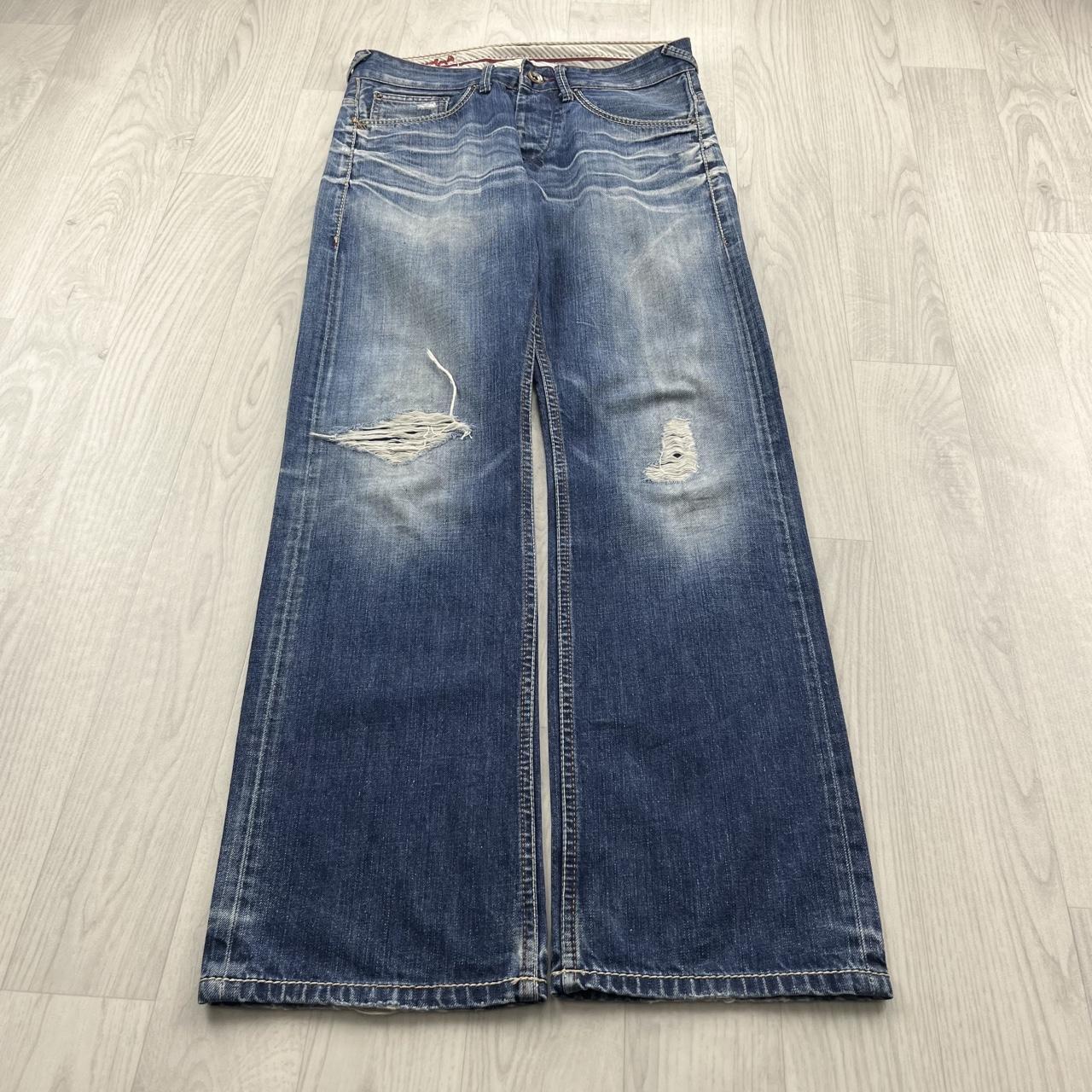 VINTAGE Y2K PEPE JEANS STRAIGHT LEG JEANS BLUE