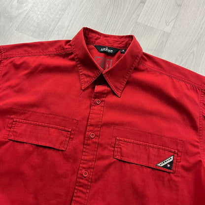 VINTAGE Y2K AIRWALK SHORT SLEEVE SHIRT RED