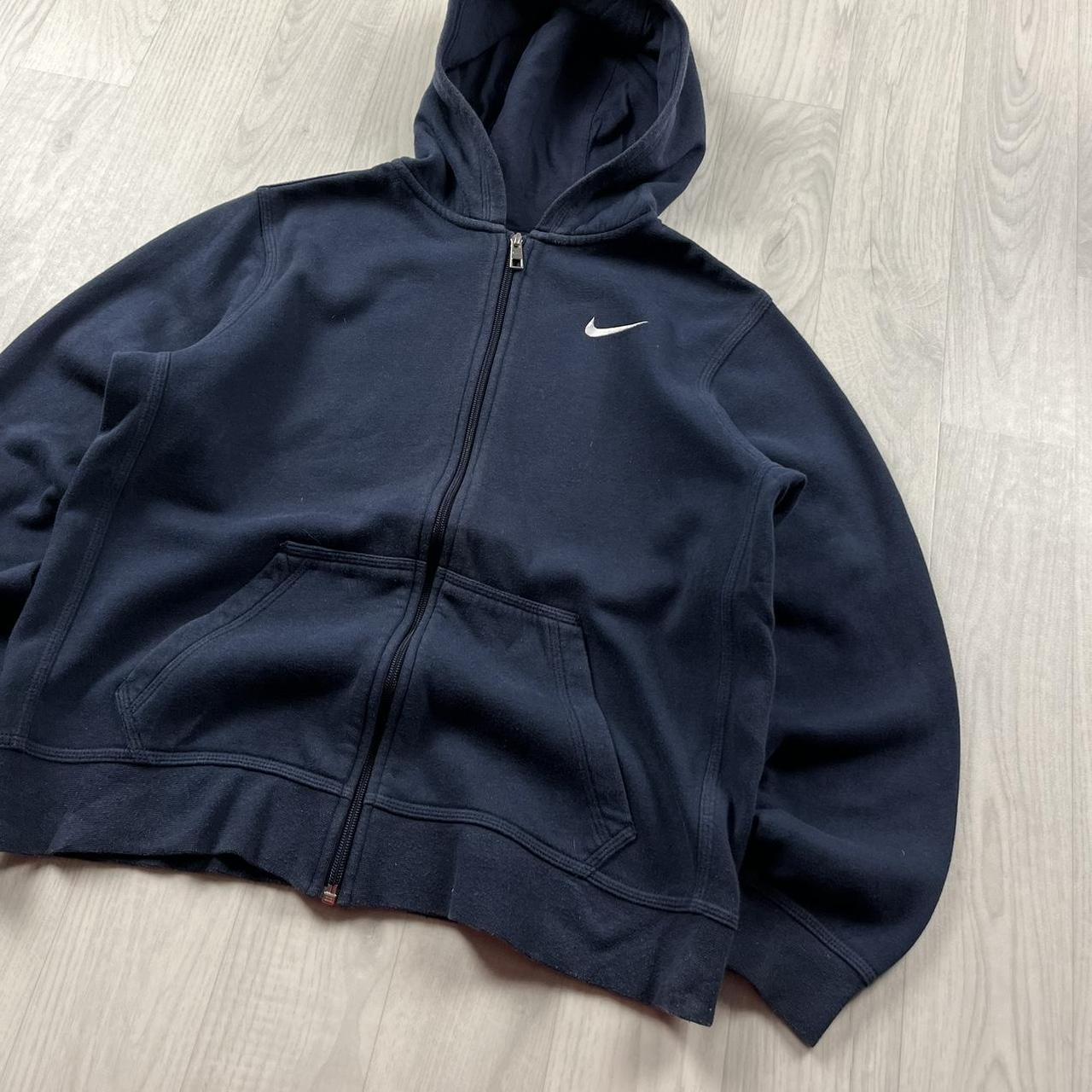 VINTAGE Y2K NIKE ZIP HOODIE NAVY