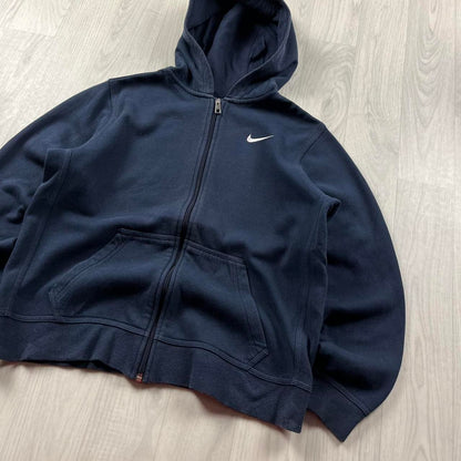 VINTAGE Y2K NIKE ZIP HOODIE NAVY