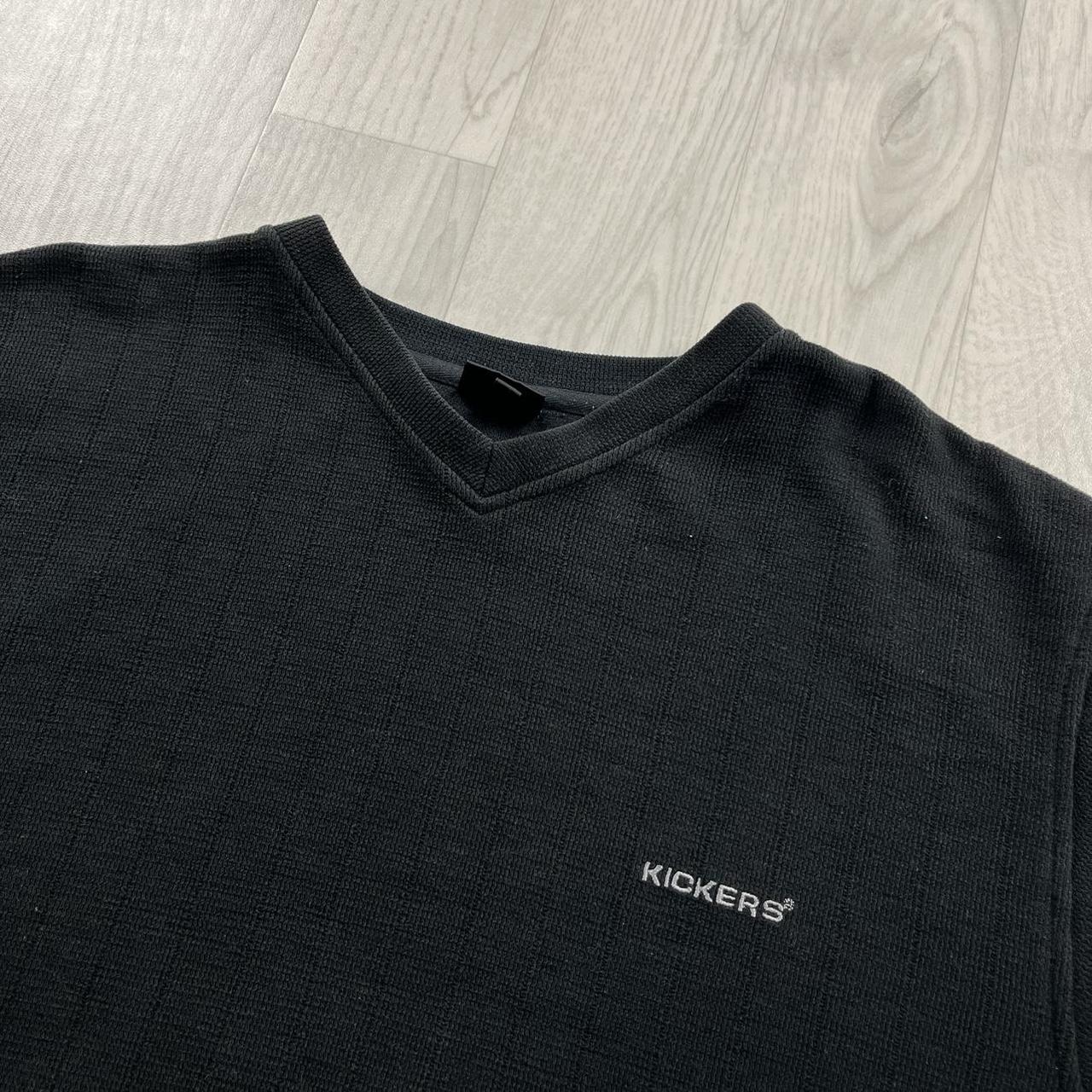VINTAGE Y2K KICKERS KNITTED JUMPER BLACK