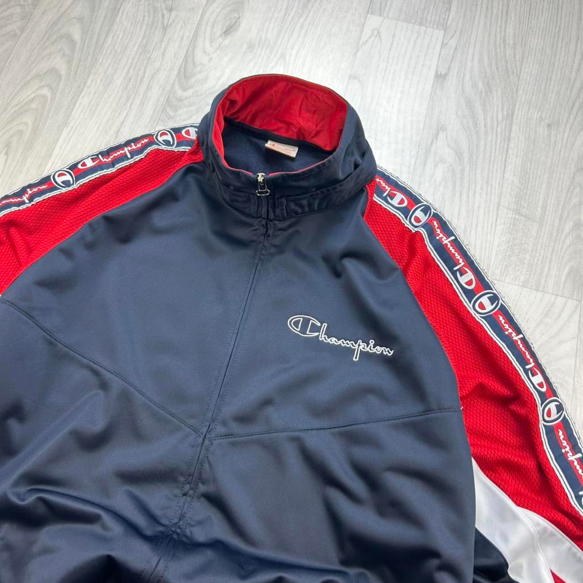 VINTAGE Y2K CHAMPION TRACK JACKET NAVY