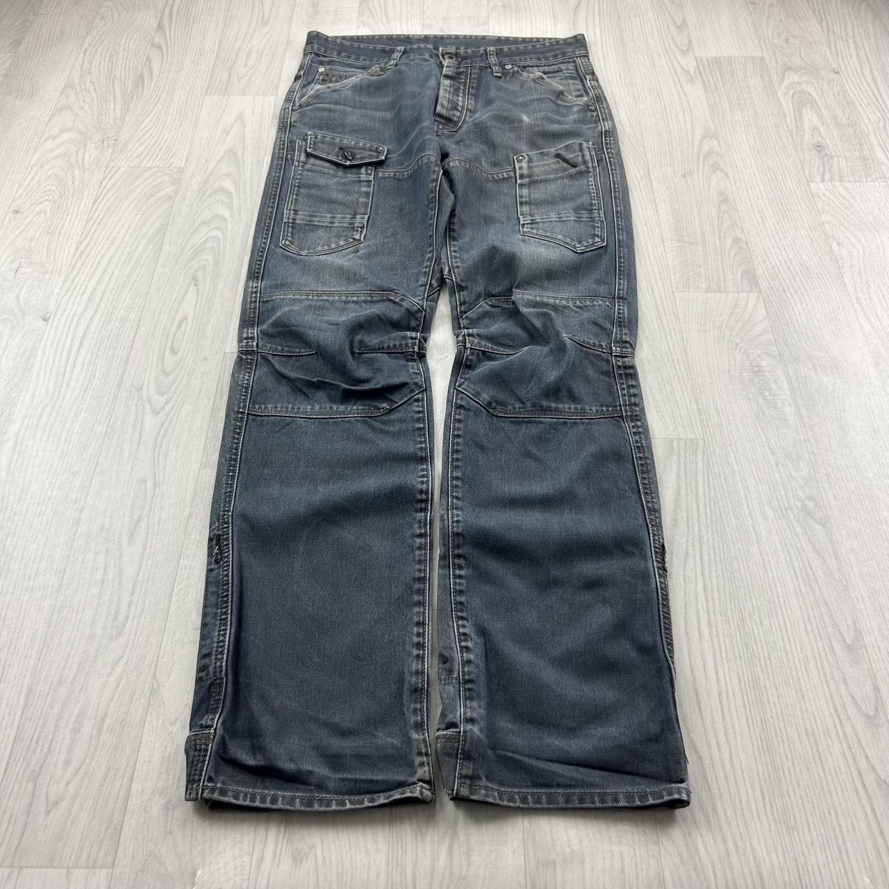 VINTAGE Y2K G STAR DOUBLE KNEE BAGGY JEANS