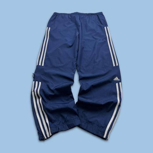 VINTAGE Y2K ADIDAS BAGGY TRACKSUIT BOTTOMS NAVY