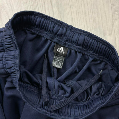 VINTAGE Y2K ADIDAS WIDE LEG TRACKSUIT BOTTOMS NAVY