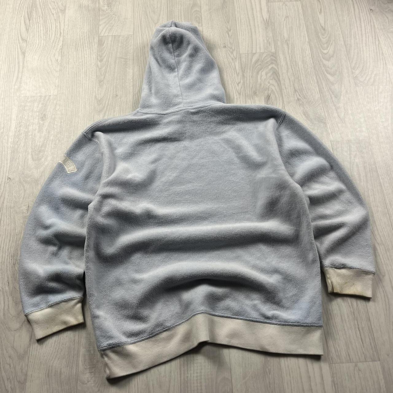 VINTAGE Y2K GAP SPELL OUT FLEECE HOODIE BABY BLUE