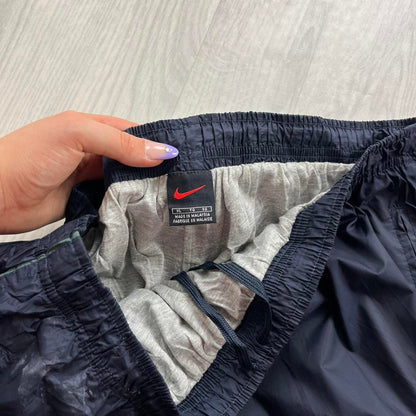 VINTAGE 90s NIKE BAGGY TRACKSUIT BOTTOMS NAVY