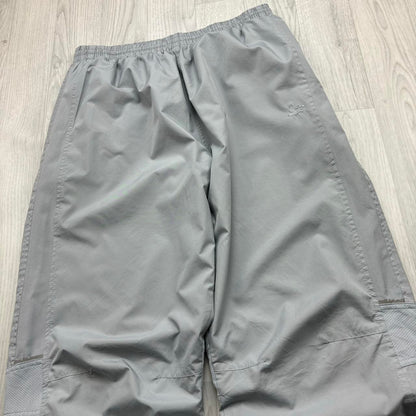 VINTAGE Y2K STARTER BAGGY TRACKSUIT BOTTOMS GREY / SILVER