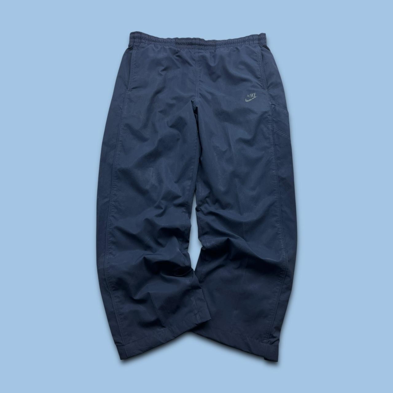 VINTAGE Y2K NIKE BAGGY TRACKSUIT BOTTOMS NAVY