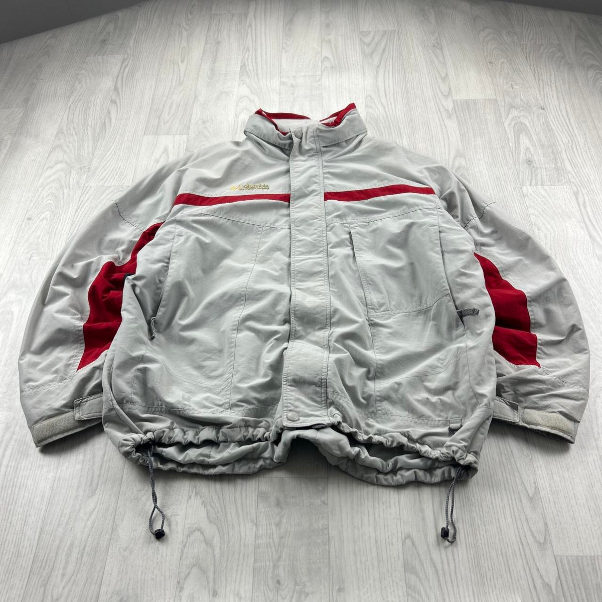 VINTAGE Y2K COLUMBIA TECHNICAL UTILITY SKI JACKET GREY