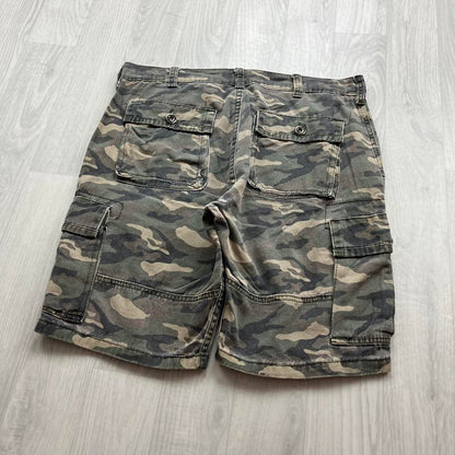 VINTAGE Y2K BAGGY CAMO CARGO SHORTS