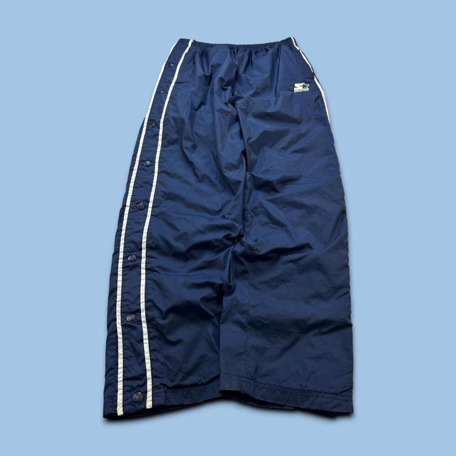 VINTAGE Y2K STARTER BAGGY TRACKSUIT BOTTOMS NAVY