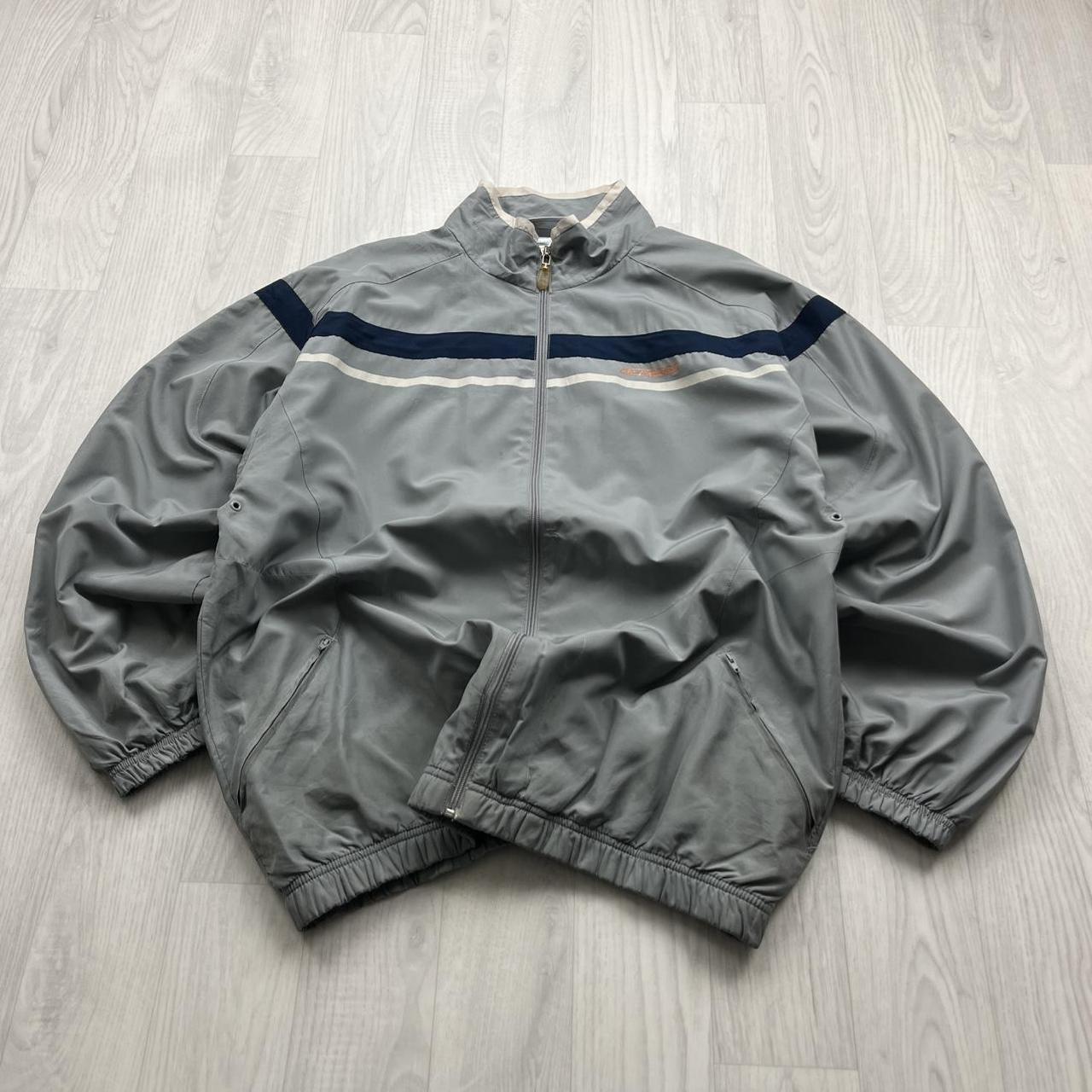 VINTAGE Y2K REEBOK WINDBREAKER TRACKSUIT JACKET GREY