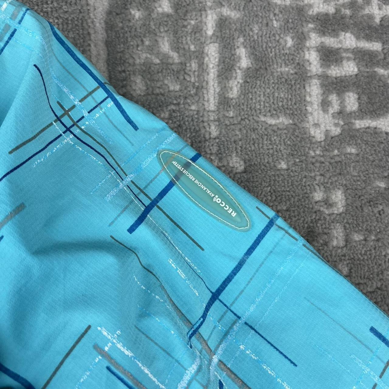 VINTAGE Y2K THE NORTH FACE RECCO CHECKERED SKI JACKET BLUE