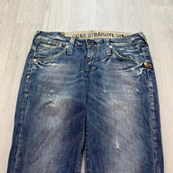 VINTAGE Y2K G STAR LOW RISE STRAIGHT LEG JEANS BLUE