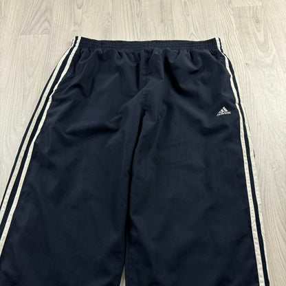 VINTAGE Y2K ADIDAS BAGGY TRACKSUIT BOTTOMS NAVY
