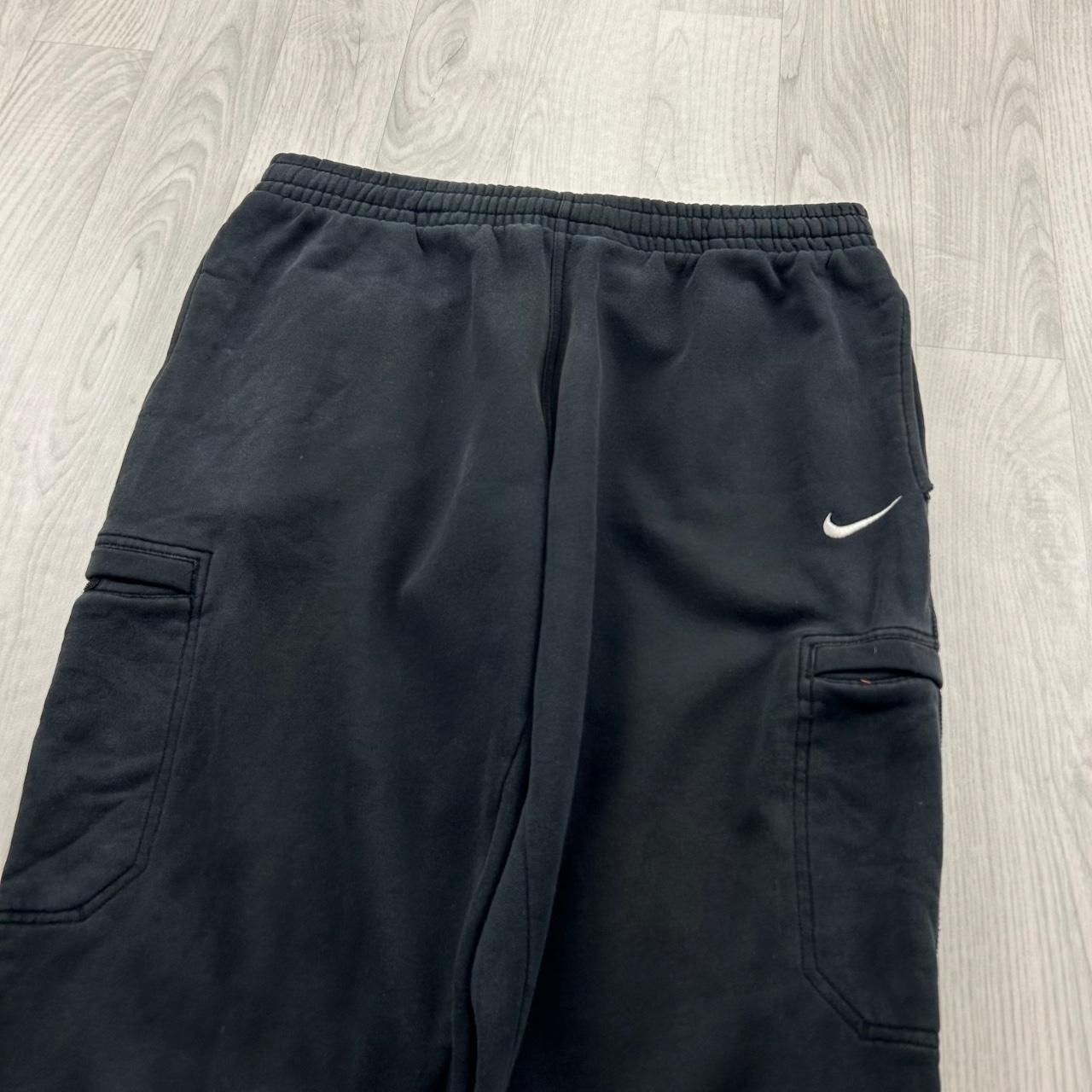 VINTAGE Y2K NIKE CARGO BAGGY COTTON SWEATPANTS BLACK