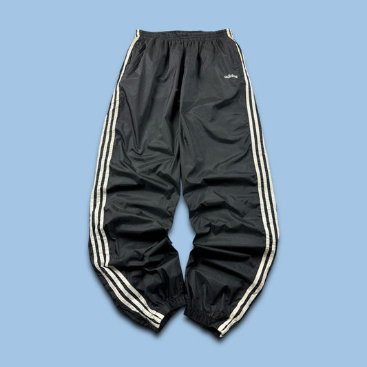 VINTAGE 90s ADIDAS BAGGY TRACKSUIT BOTTOMS BLACK
