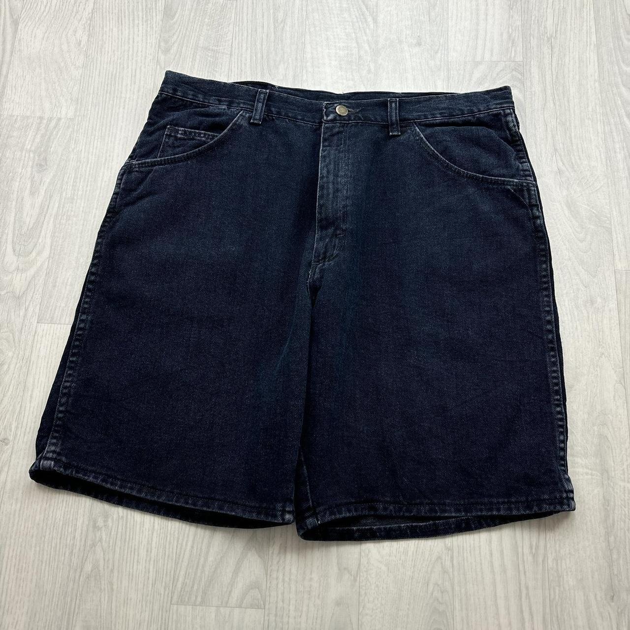 VINTAGE 00s WRANGLER BAGGY LOOSE JORTS NAVY