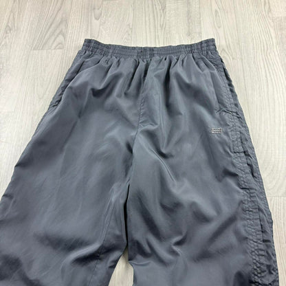 VINTAGE Y2K 8 BAGGY TRACKSUIT BOTTOMS GREY