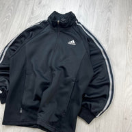 VINTAGE Y2K ADIDAS TRACK JACKET BLACK