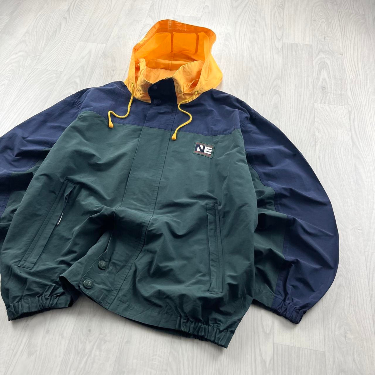VINTAGE 90s NAUTICA EXPEDITION WINDBREAKER JACKET FOREST GREEN