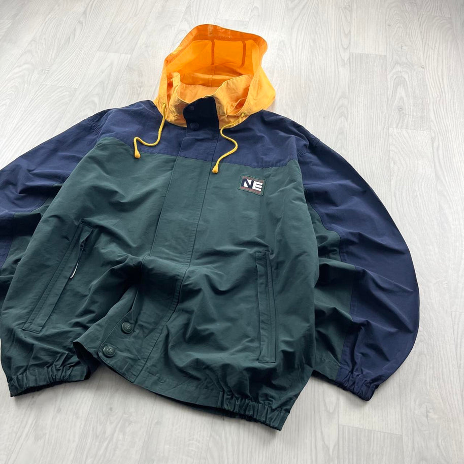 VINTAGE 90s NAUTICA EXPEDITION WINDBREAKER JACKET FOREST GREEN