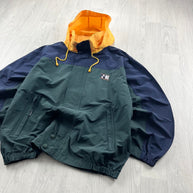 VINTAGE 90s NAUTICA EXPEDITION WINDBREAKER JACKET FOREST GREEN
