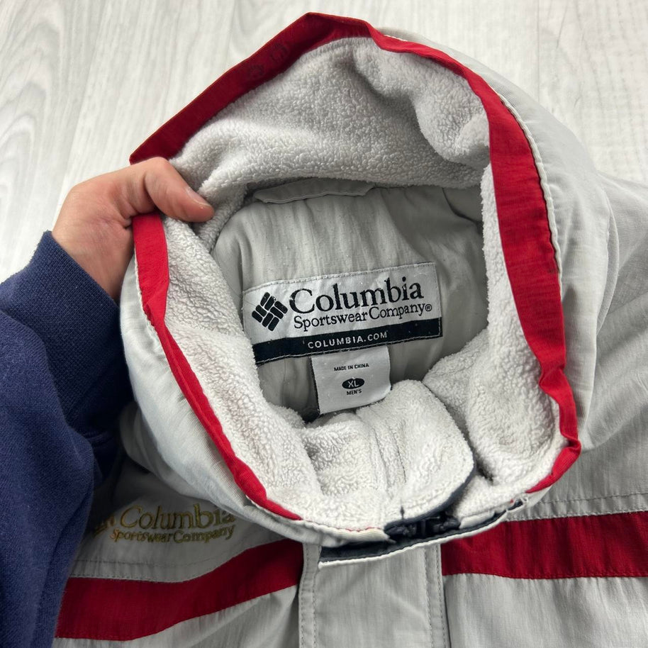 VINTAGE Y2K COLUMBIA TECHNICAL UTILITY SKI JACKET GREY