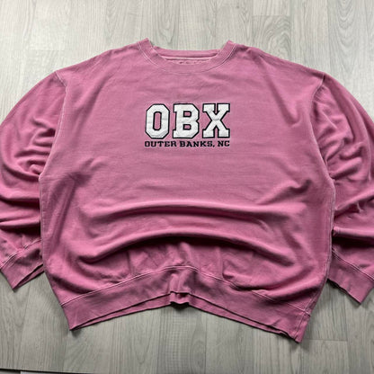 VINTAGE Y2K GRAPHIC BOXY SWEATSHIRT BABY PINK