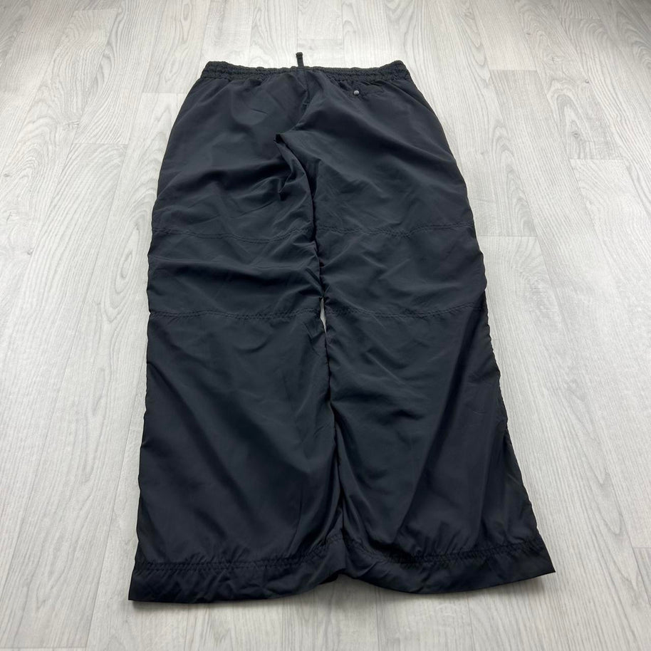 VINTAGE Y2K NIKE LOW RISE BAGGY TRACKSUIT BOTTOMS BLACK