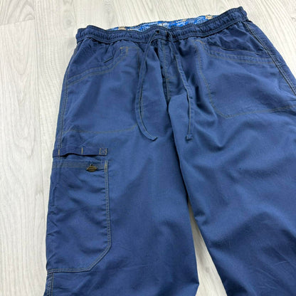 VINTAGE Y2K DICKIES BAGGY TRACKSUIT BOTTOMS NAVY BLUE