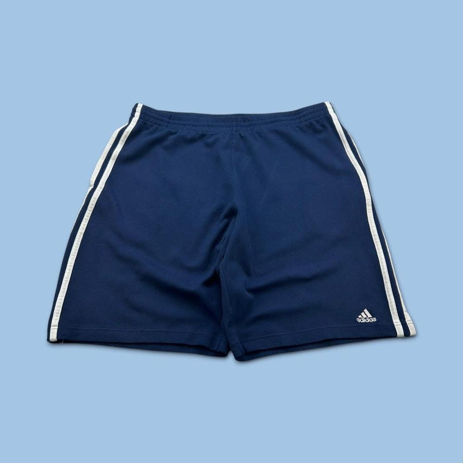 VINTAGE Y2K ADIDAS BAGGY BASKETBALL SPORT SHORTS NAVY