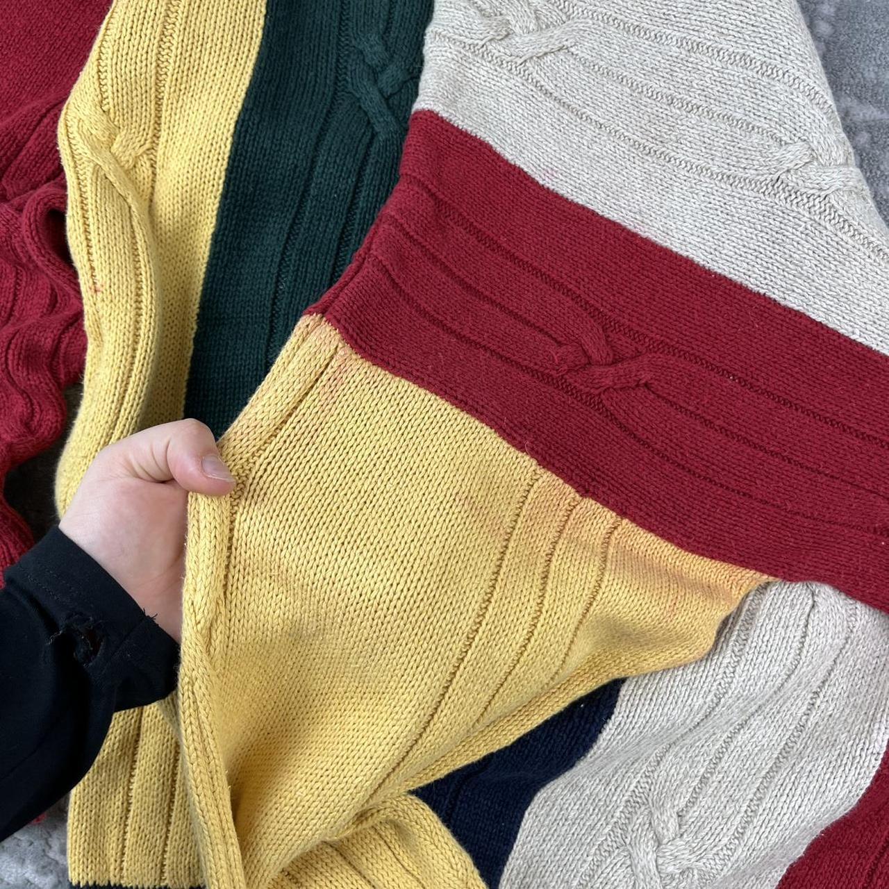 VINTAGE 90s NAUTICA STRIPED CHUNKY ESSENTIAL KNITTED JUMPER MULTI