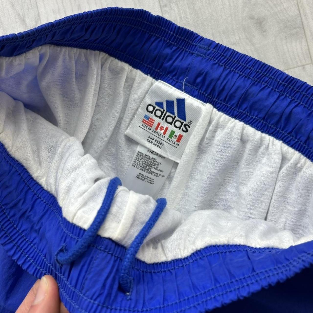 VINTAGE 90s ADIDAS BAGGY TRACKSUIT BOTTOMS BLUE