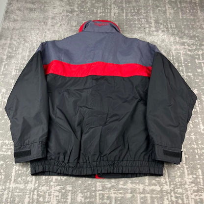 VINTAGE 00s COLUMBIA UTILITY BOMBER JACKET BLACK RED