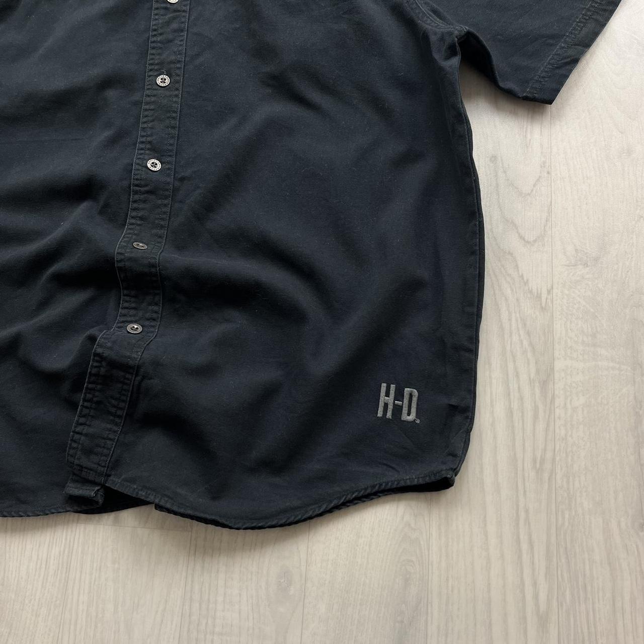 VINTAGE Y2K HARLEY DAVIDSON SHORT SLEEVE SHIRT BLACK