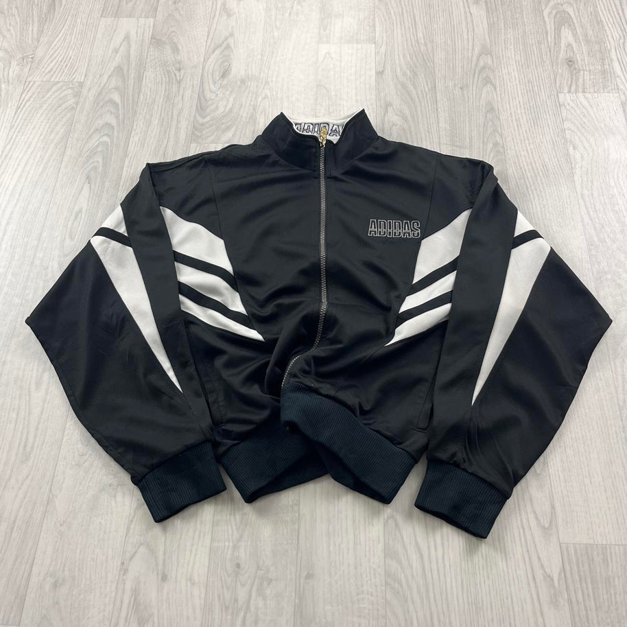 VINTAGE Y2K ADIDAS ZIP UP TRACK JACKET BLACK