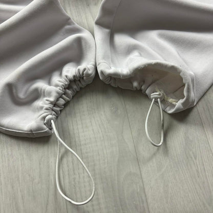 VINTAGE 00s LACOSTE BAGGY COTTON SWEATPANTS WHITE