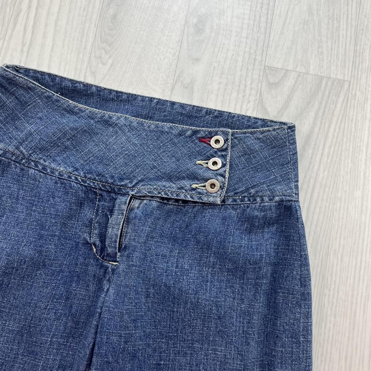 VINTAGE Y2K TOMMY HILFIGER LOW RISE FLARED JEANS BLUE