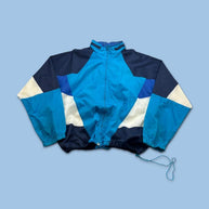 VINTAGE 90s NIKE COLOUR BLOCK WINDBREAKER JACKET BLUE