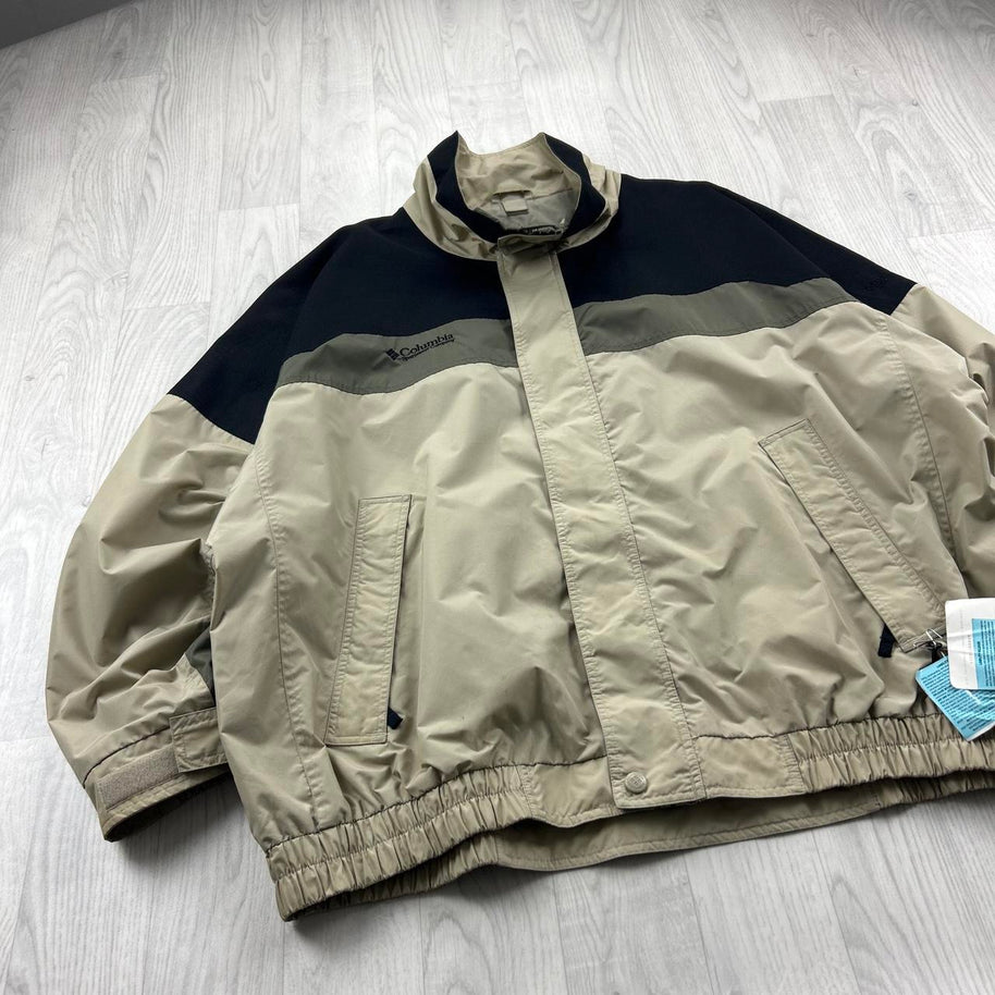 VINTAGE Y2K COLUMBIA UTILITY SKI JACKET CREAM / BLACK