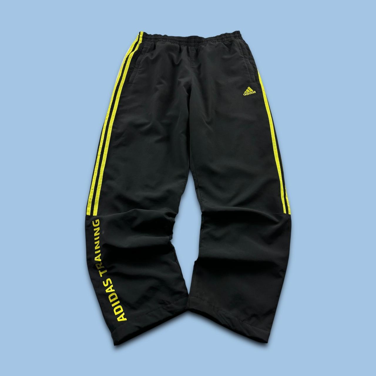 VINTAGE Y2K ADIDAS BAGGY TRACKSUIT BOTTOMS BLACK